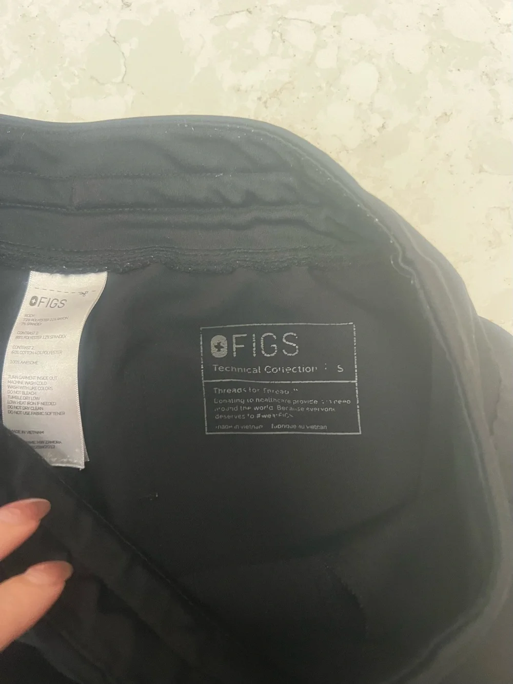 Figs Black Drawstring Jogger Pants